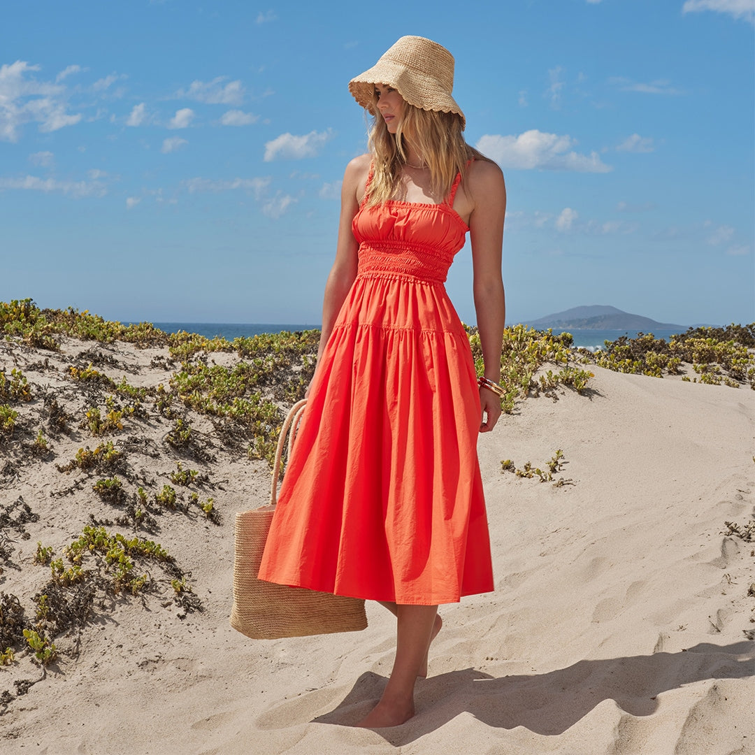 orange beach dresses for women Beach Dress