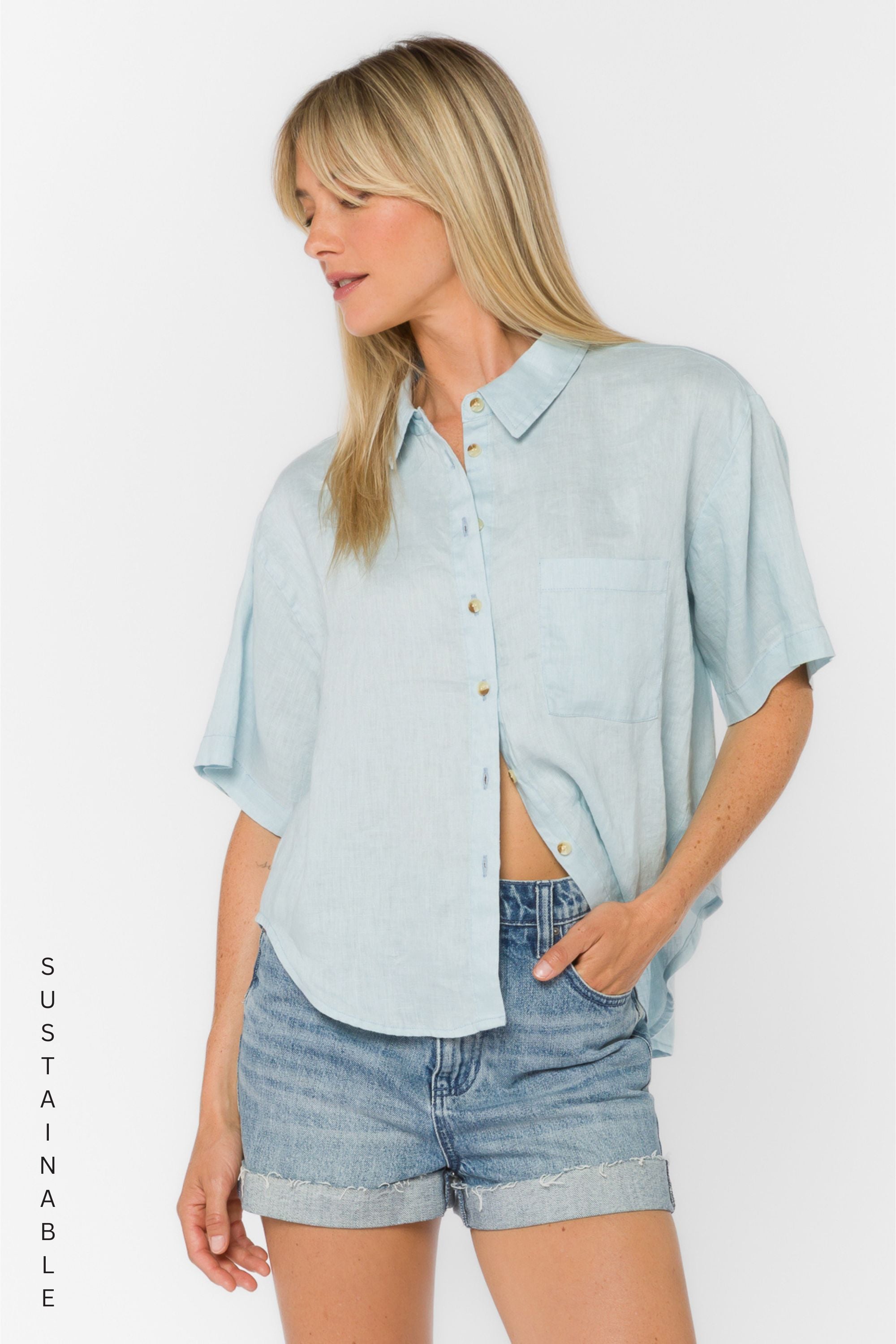 Suzanne Blue Shirt – Velvet Heart Clothing