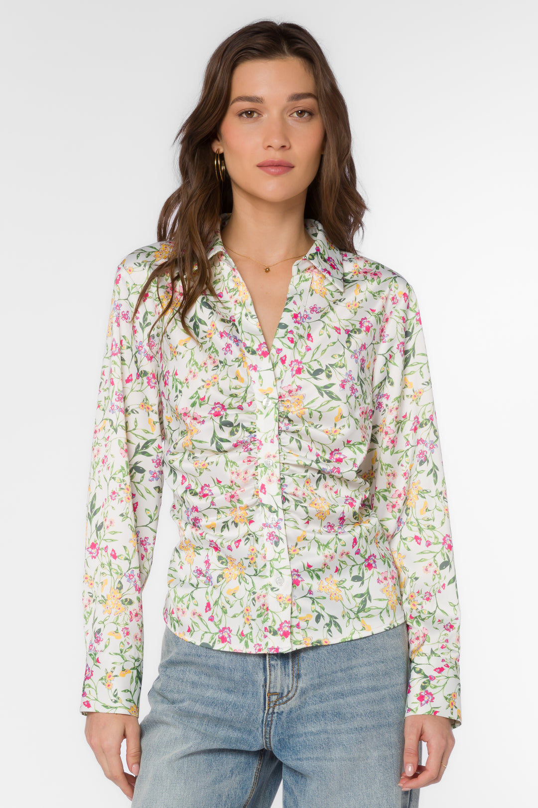 Bessie Spring Ivy Shirt - Tops - Velvet Heart Clothing