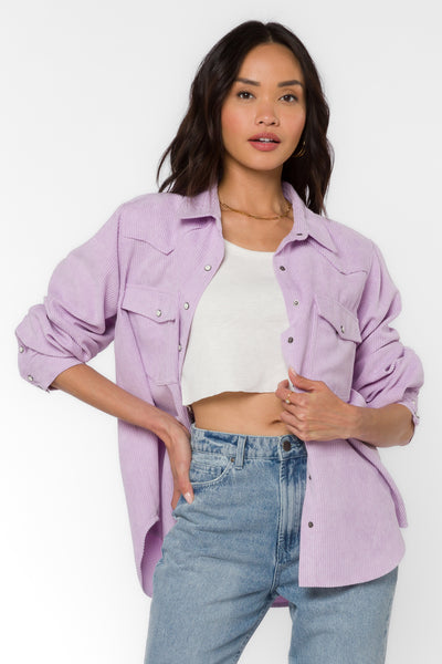 Raquel Pastel Lilac Shirt - Tops - Velvet Heart Clothing