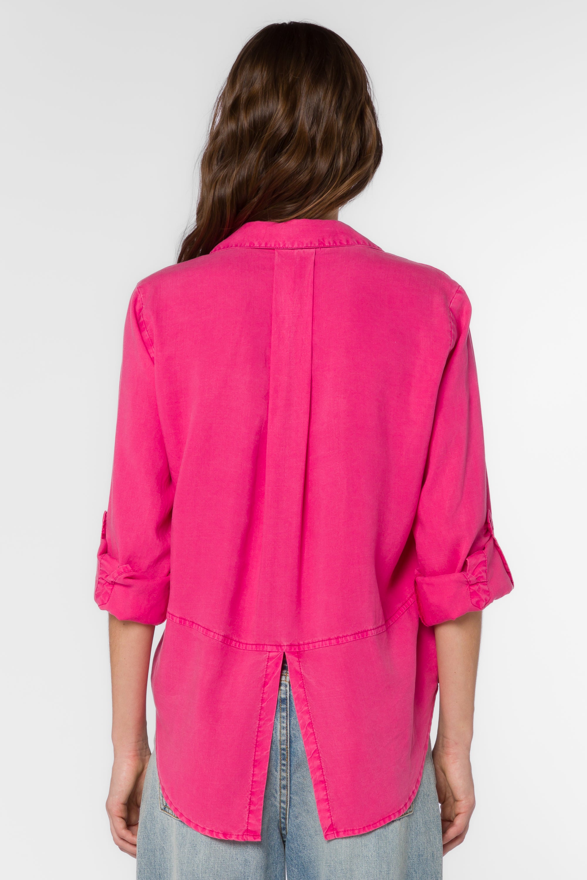 Riley Barbie Pink Shirt - Tops - Velvet Heart Clothing