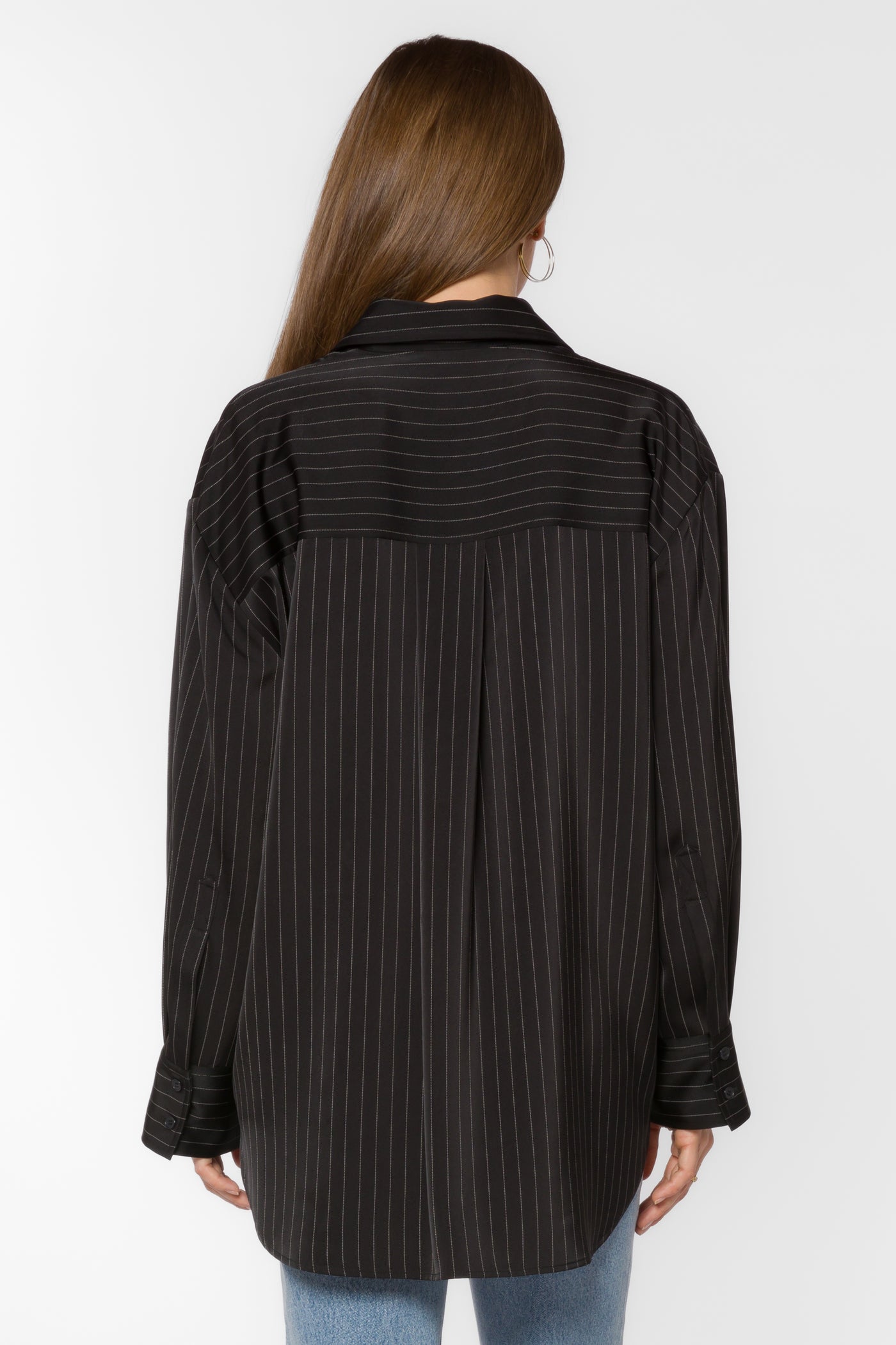 Sutton Black Stripe Shirt - Tops - Velvet Heart Clothing