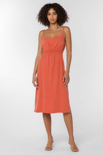 Vestie Orange Dress - Dresses - Velvet Heart Clothing