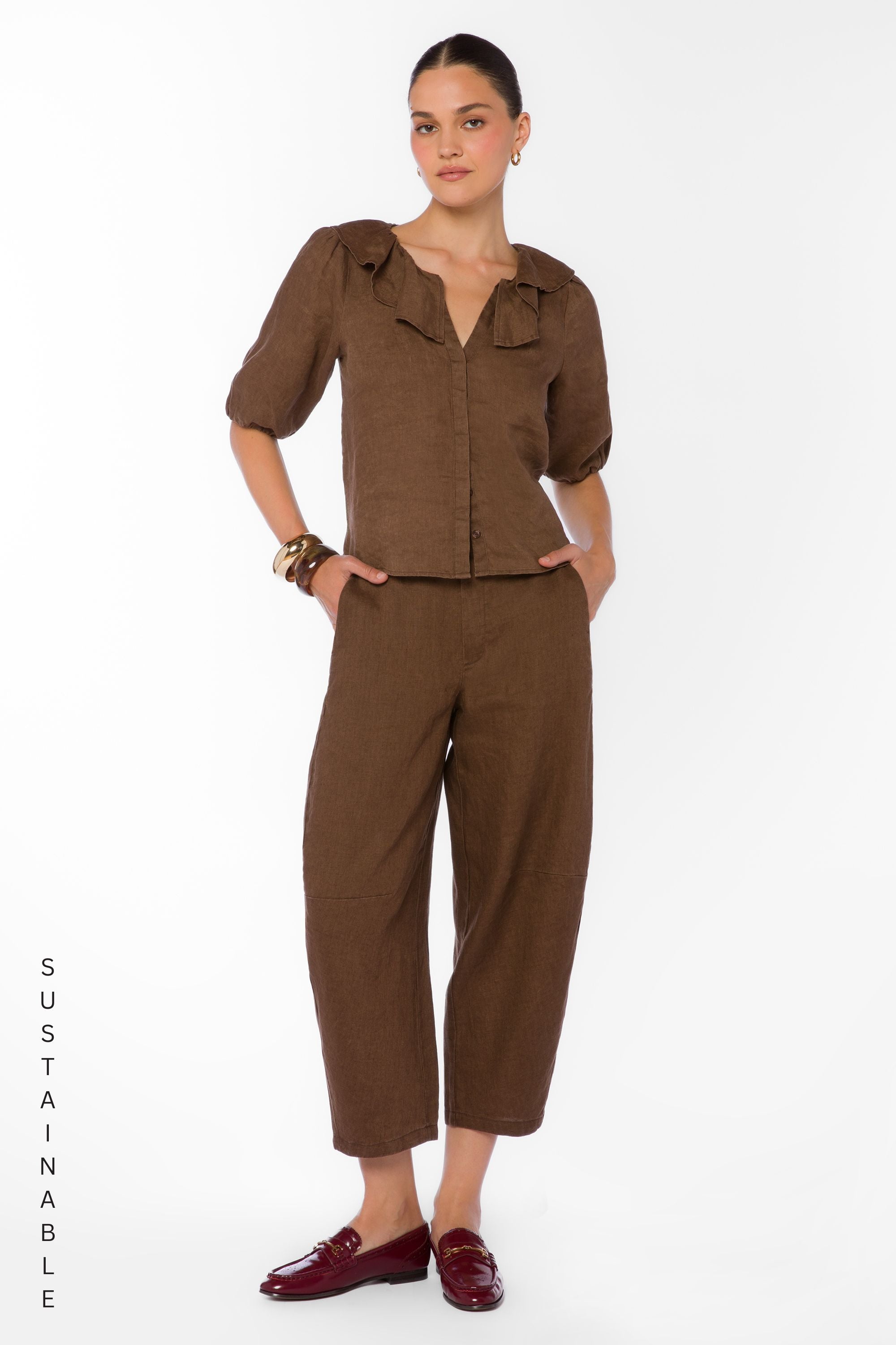 Oriana Tamarind Pants - Pants - Velvet Heart Clothing