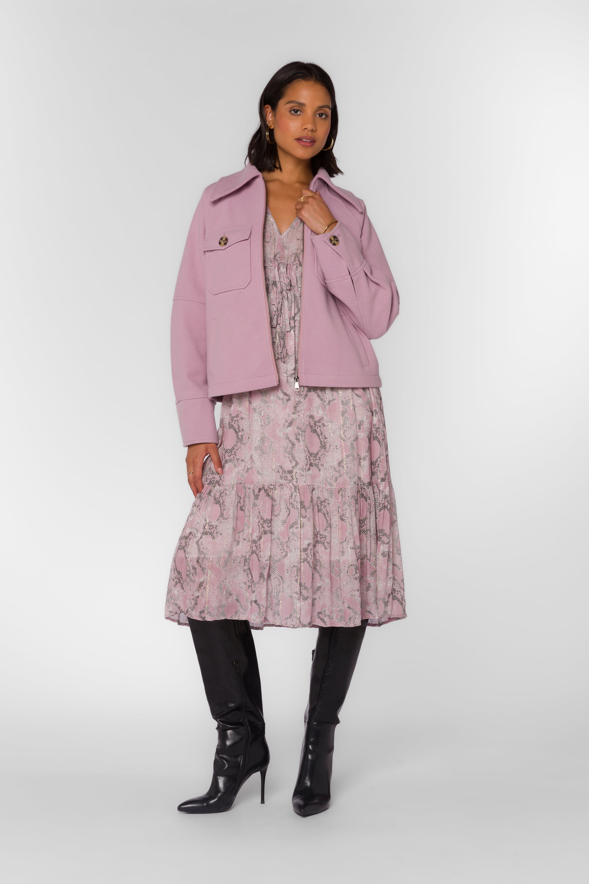 Stassi Muted Mauve Jacket