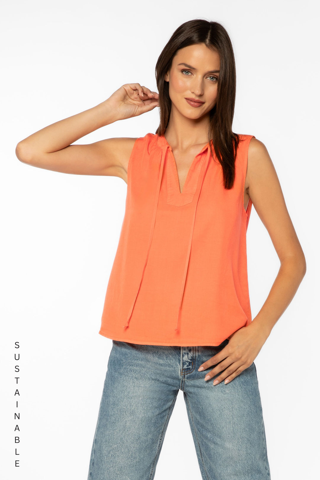 Mireille Grapefruit Top - Tops - Velvet Heart Clothing