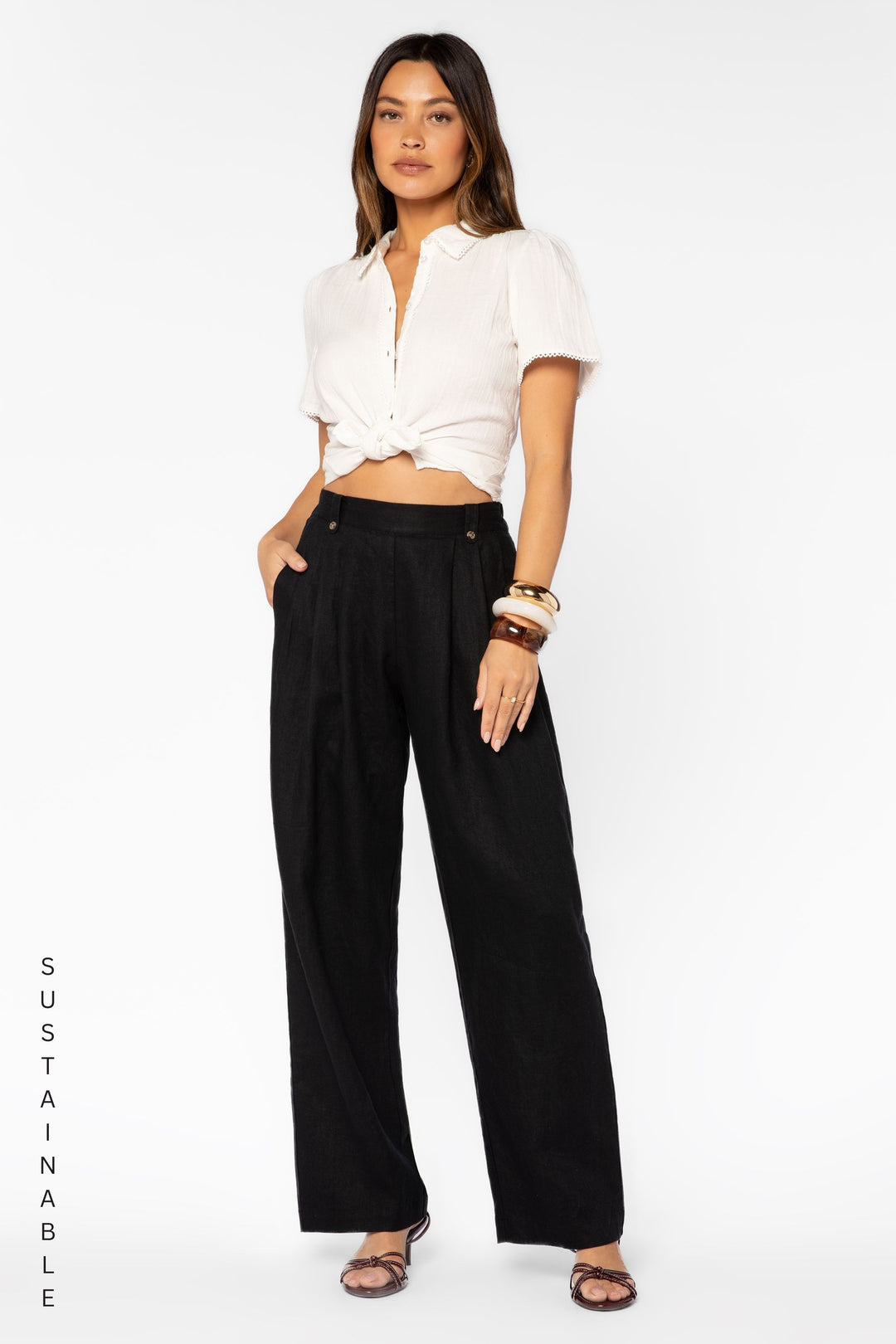 Rowan Black Pants - Pants - Velvet Heart Clothing