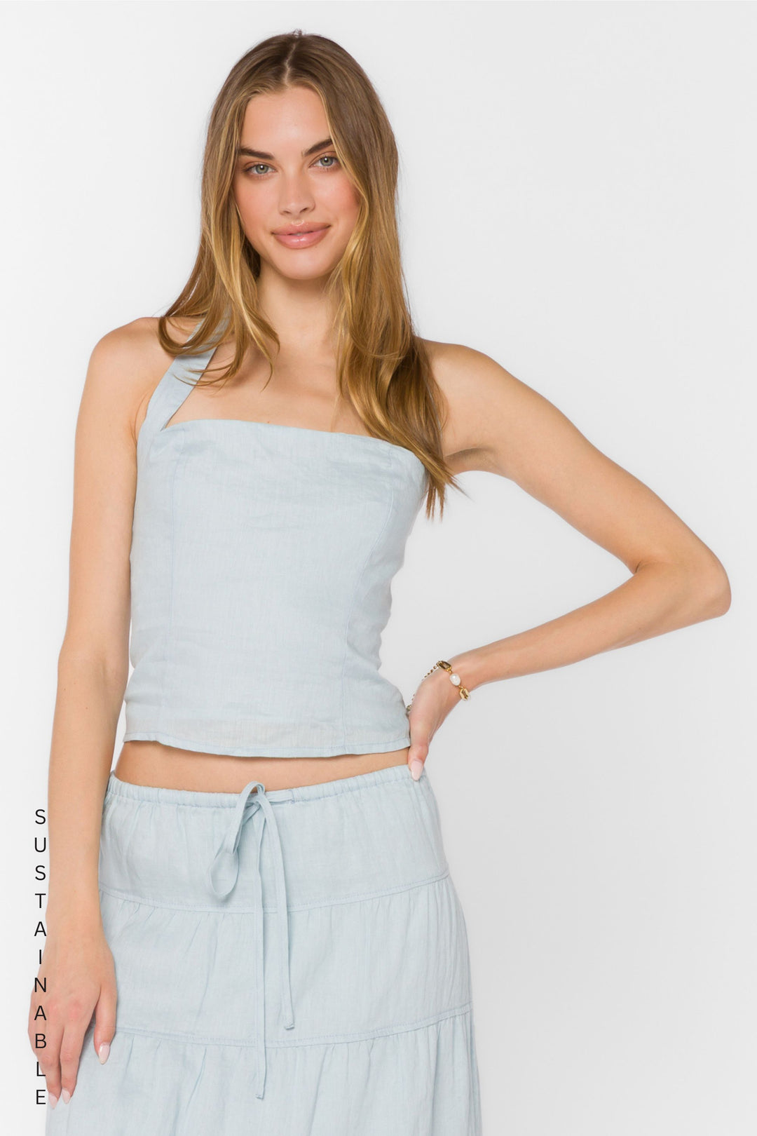 Reiko Blue Top - Tops - Velvet Heart Clothing