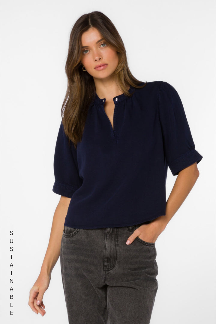 Almafi Dark Blue Top