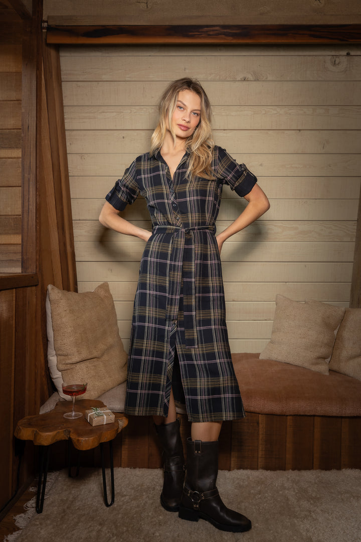 Maui Plaid Dress - Dresses - Velvet Heart Clothing