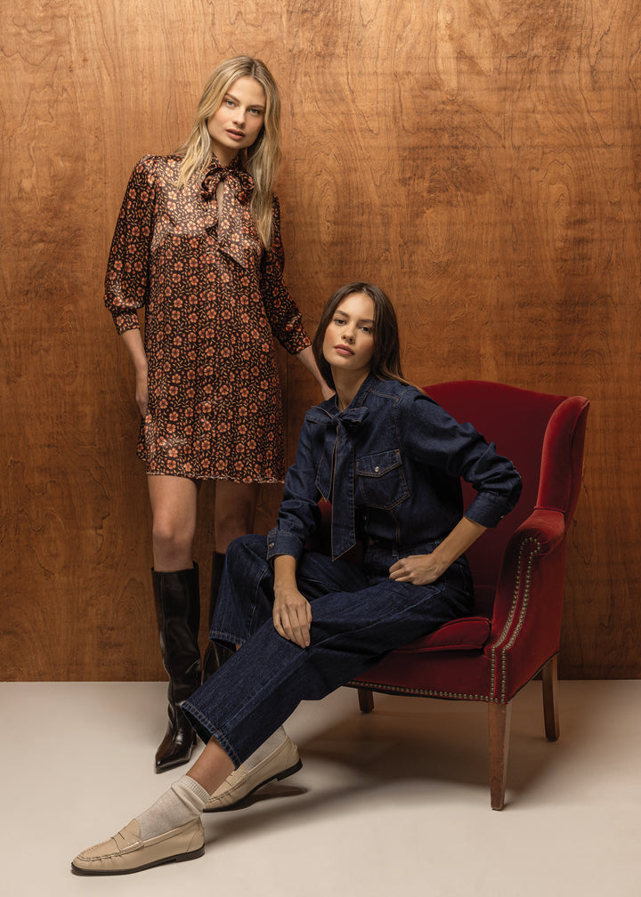 Leta Brown Pansy Dress - Dresses - Velvet Heart Clothing