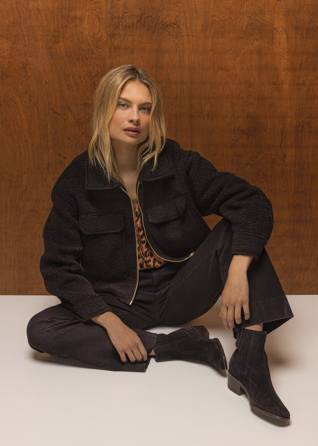 Galinda Black Jacket - Jackets & Outerwear - Velvet Heart Clothing