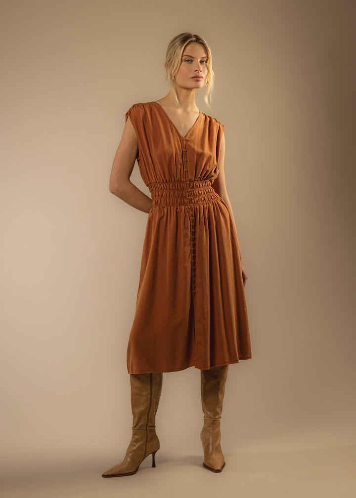 Persa Belgian Cocoa Dress - Dresses - Velvet Heart Clothing