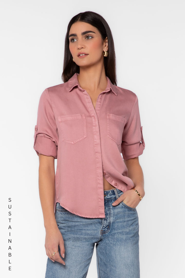 Riley Mauve Tencel Shirt