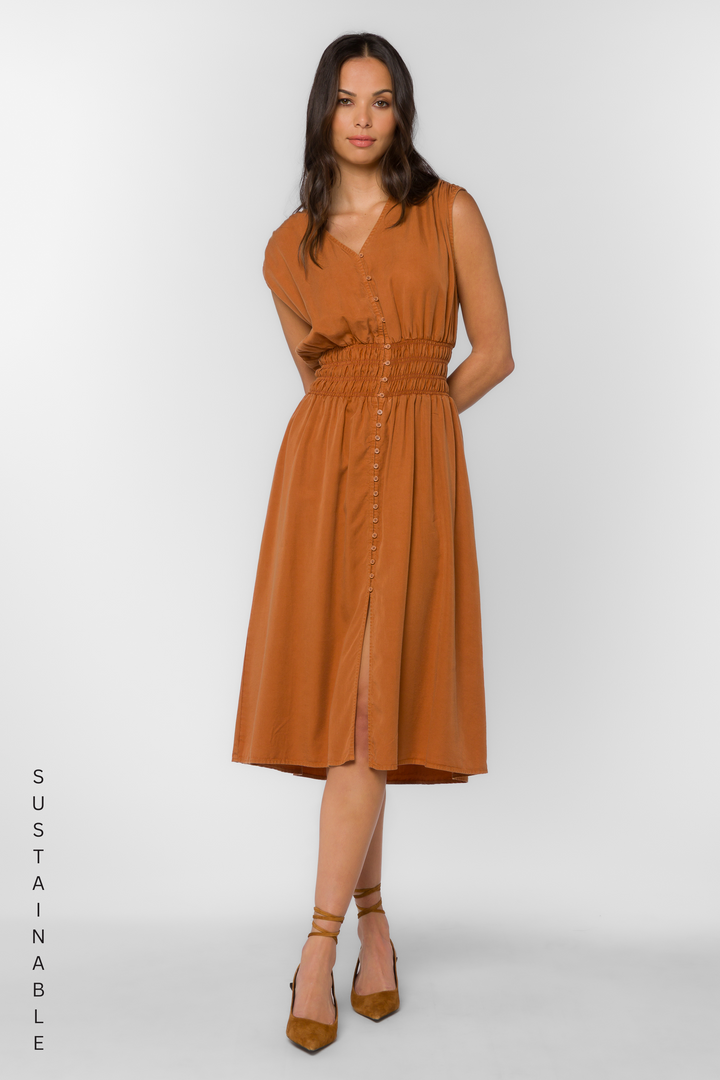 Persa Belgian Cocoa Dress - Dresses - Velvet Heart Clothing