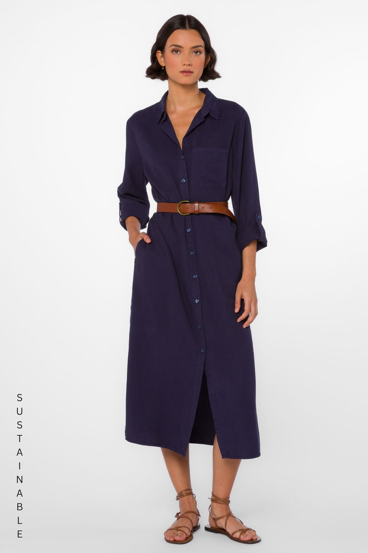 Belsey Navy Dress