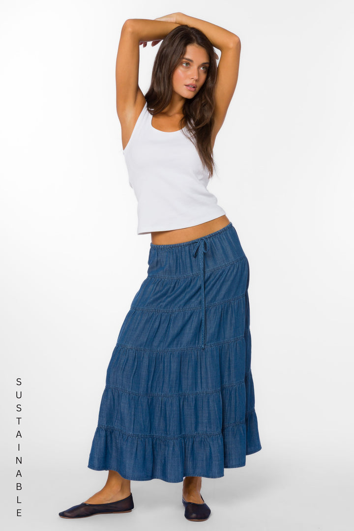 Claremont Calva Skirt - Bottoms - Velvet Heart Clothing