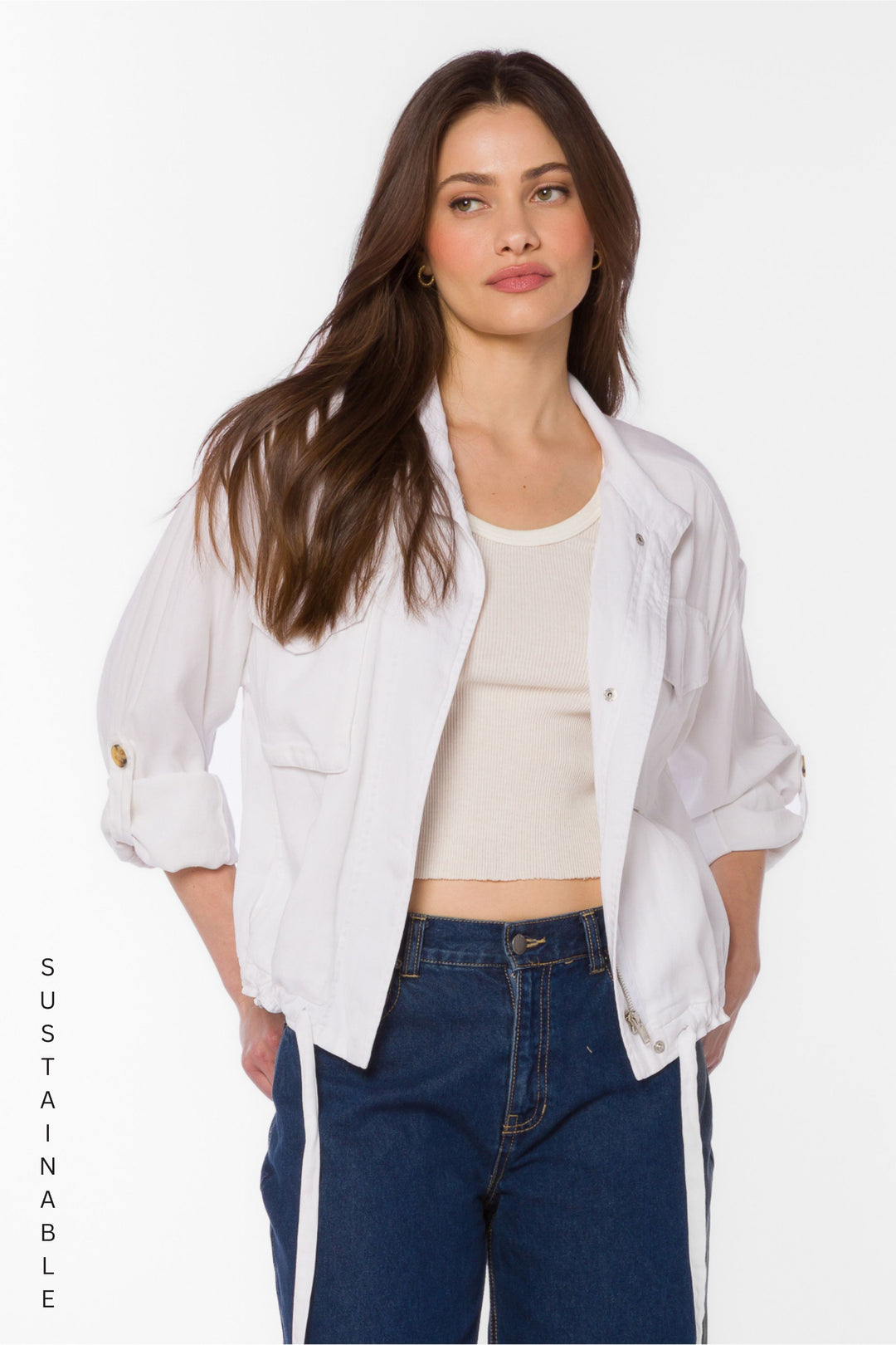 Rogue White Jacket - Jackets & Outerwear - Velvet Heart Clothing