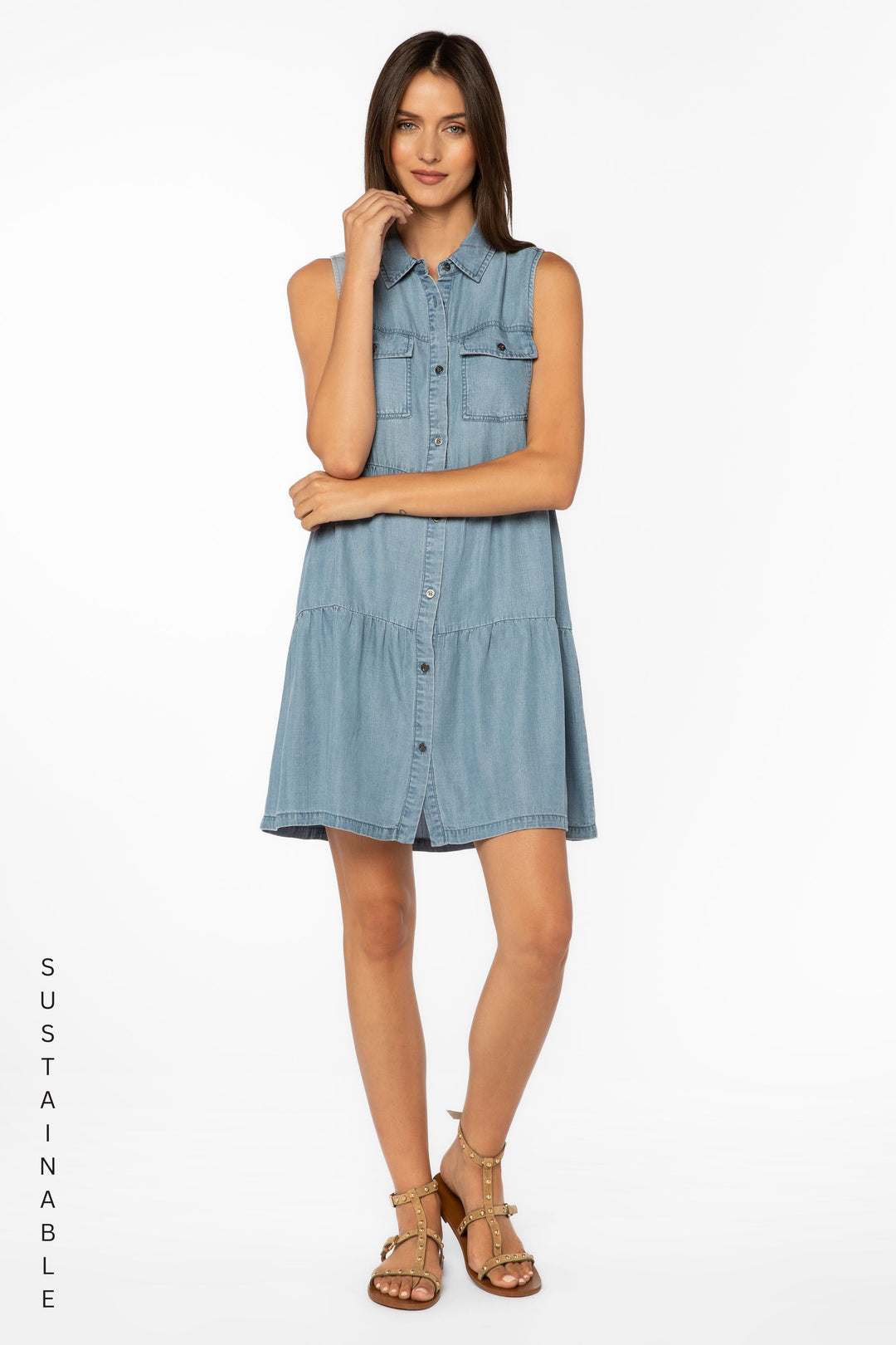 Collette Blue Dress - Dresses - Velvet Heart Clothing