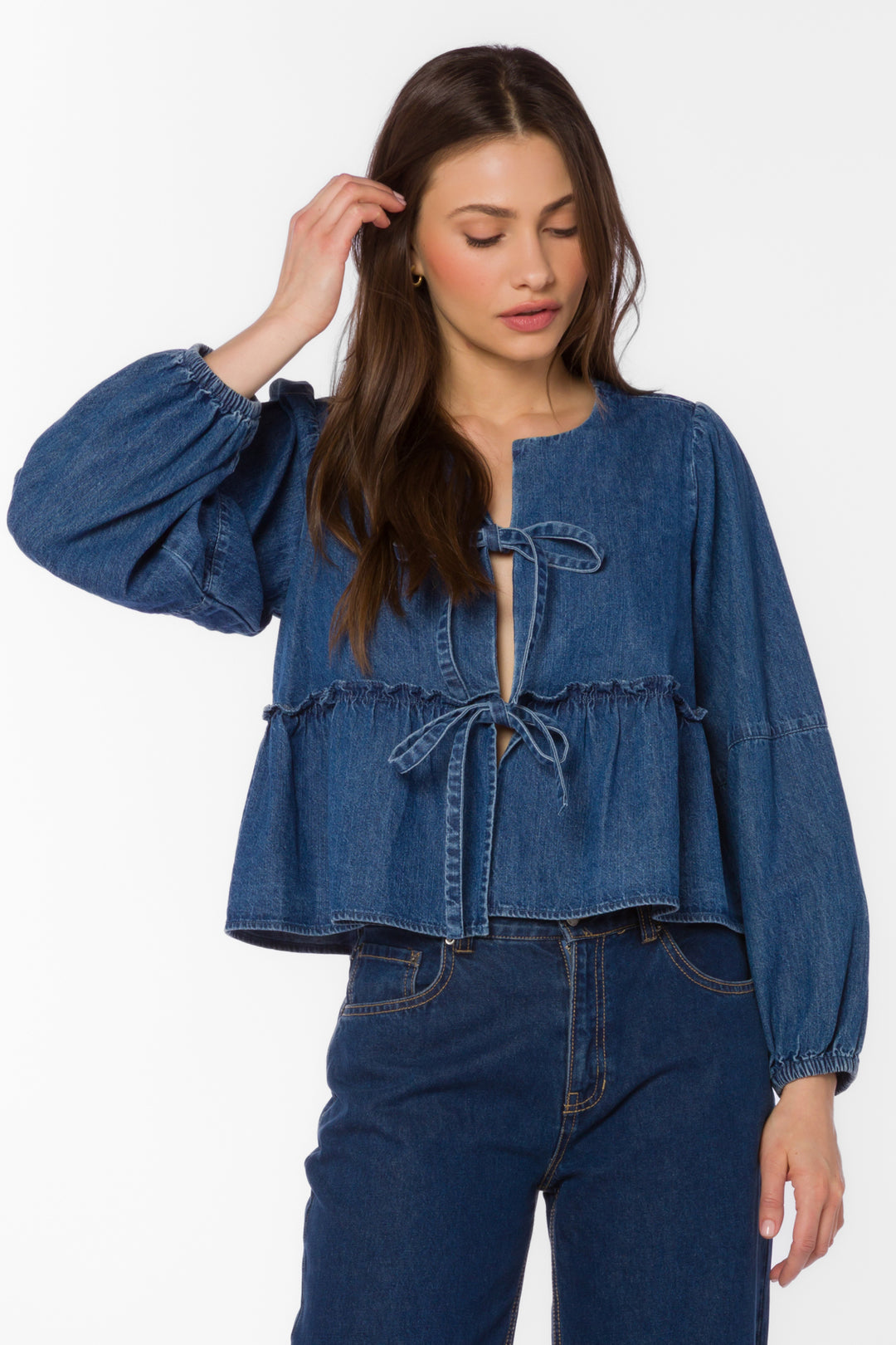 Abbie Blue Top - Tops - Velvet Heart Clothing