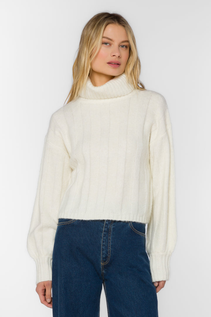 Abrial White Sweater - Sweaters - Velvet Heart Clothing