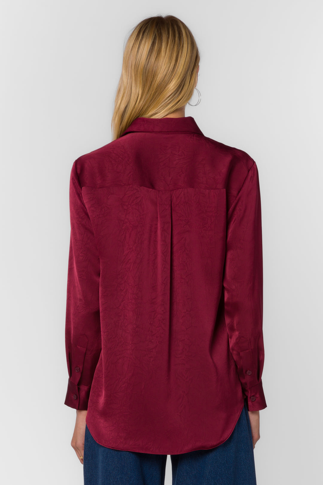 Adelynn Pinot Noir Shirt - Tops - Velvet Heart Clothing