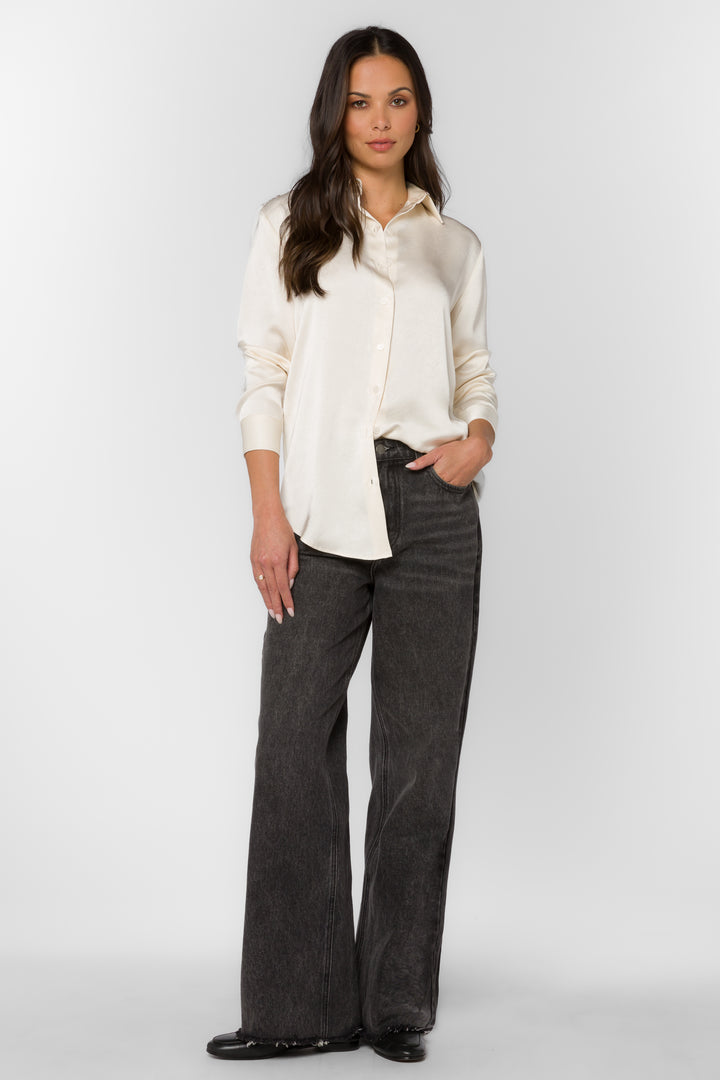 Adelynn Winter White Shirt - Tops - Velvet Heart Clothing