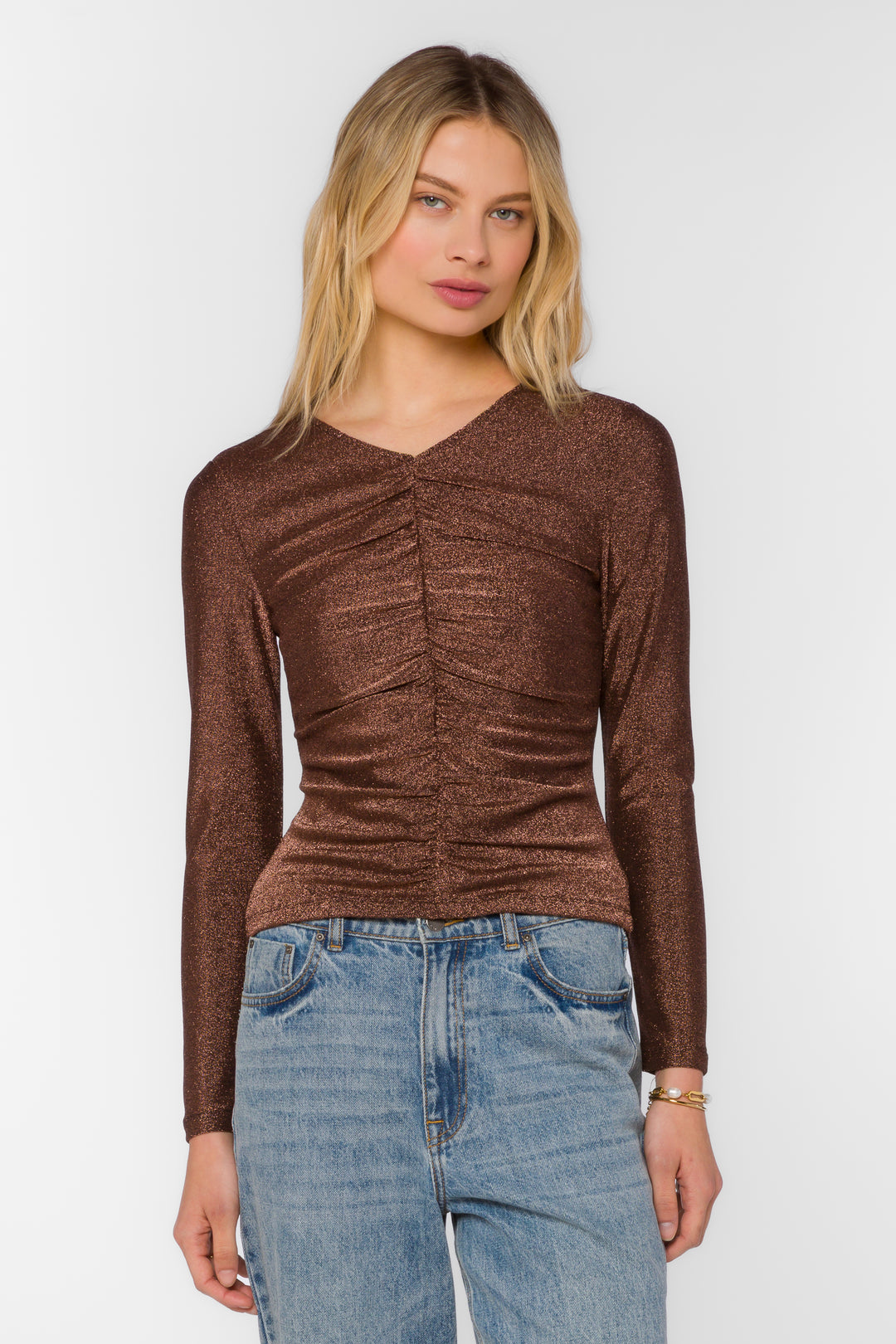 Alaia Bronze Top - Tops - Velvet Heart Clothing