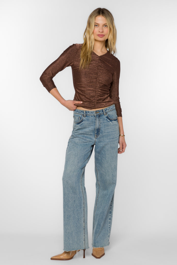 Alaia Bronze Top - Tops - Velvet Heart Clothing