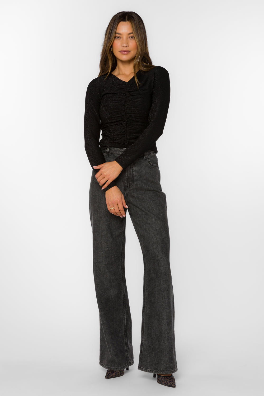 Alaia Black Top - Tops - Velvet Heart Clothing