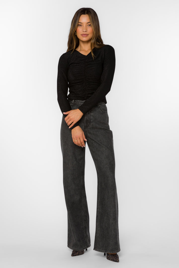 Alaia Black Top - Tops - Velvet Heart Clothing