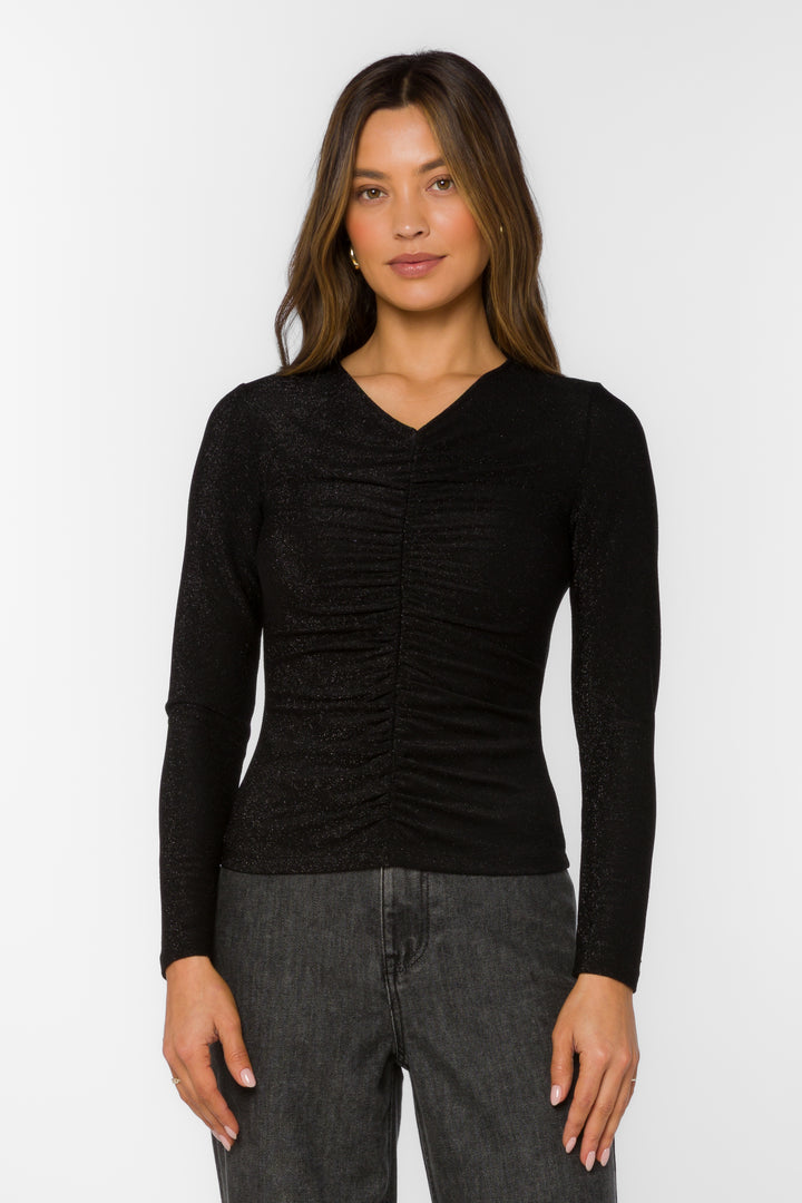 Alaia Black Top - Tops - Velvet Heart Clothing