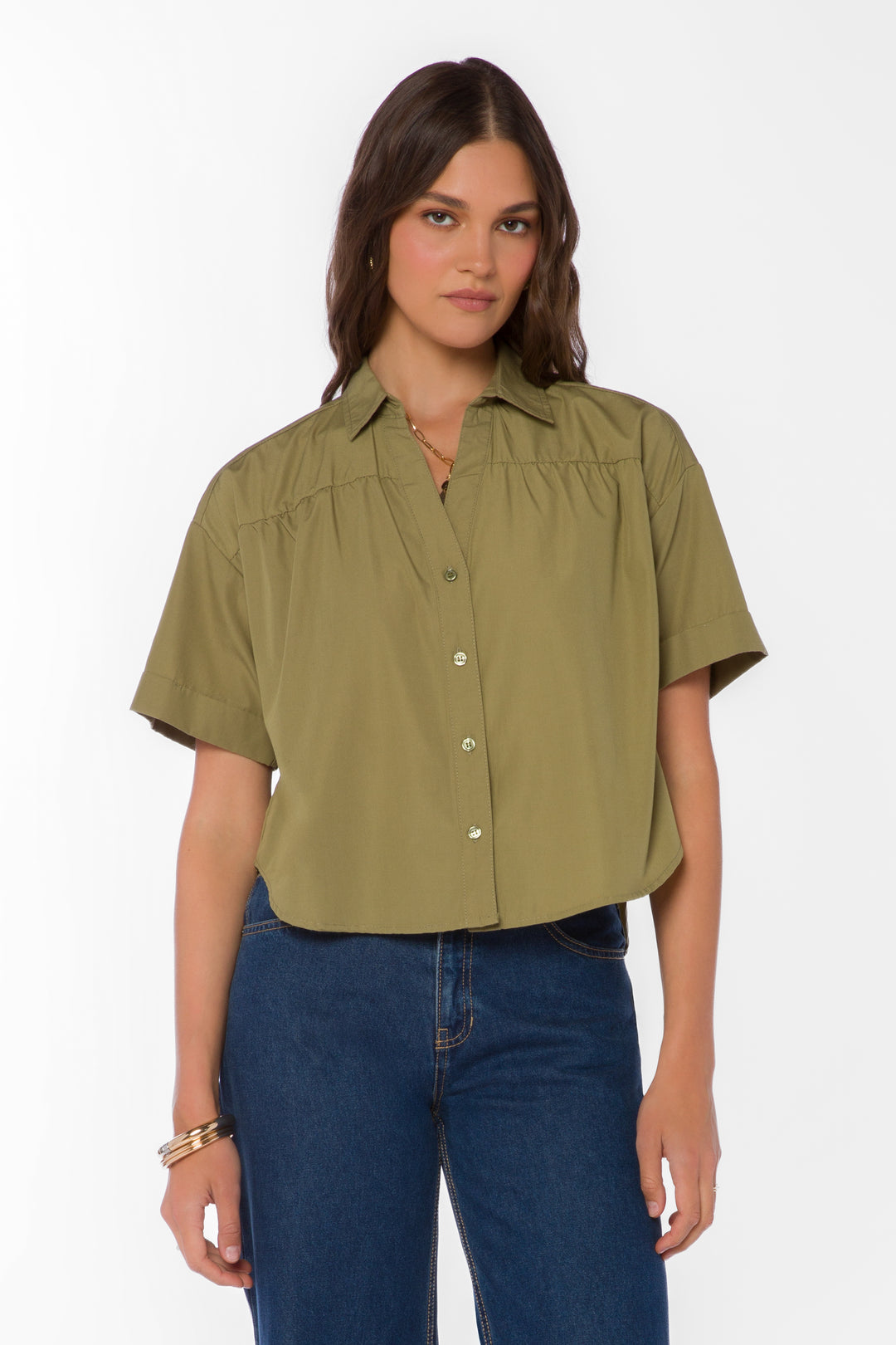Alameda Olive Shirt