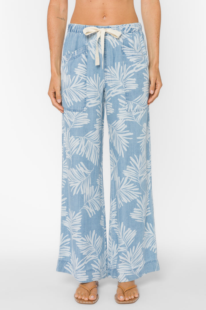 Aleah Palm Leaf Pants - Pants - Velvet Heart Clothing