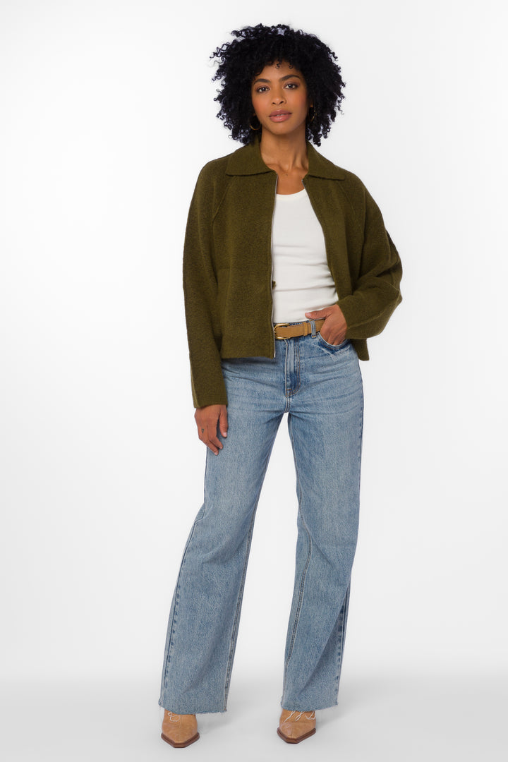 Alexandra Olive Sweater - Sweaters - Velvet Heart Clothing