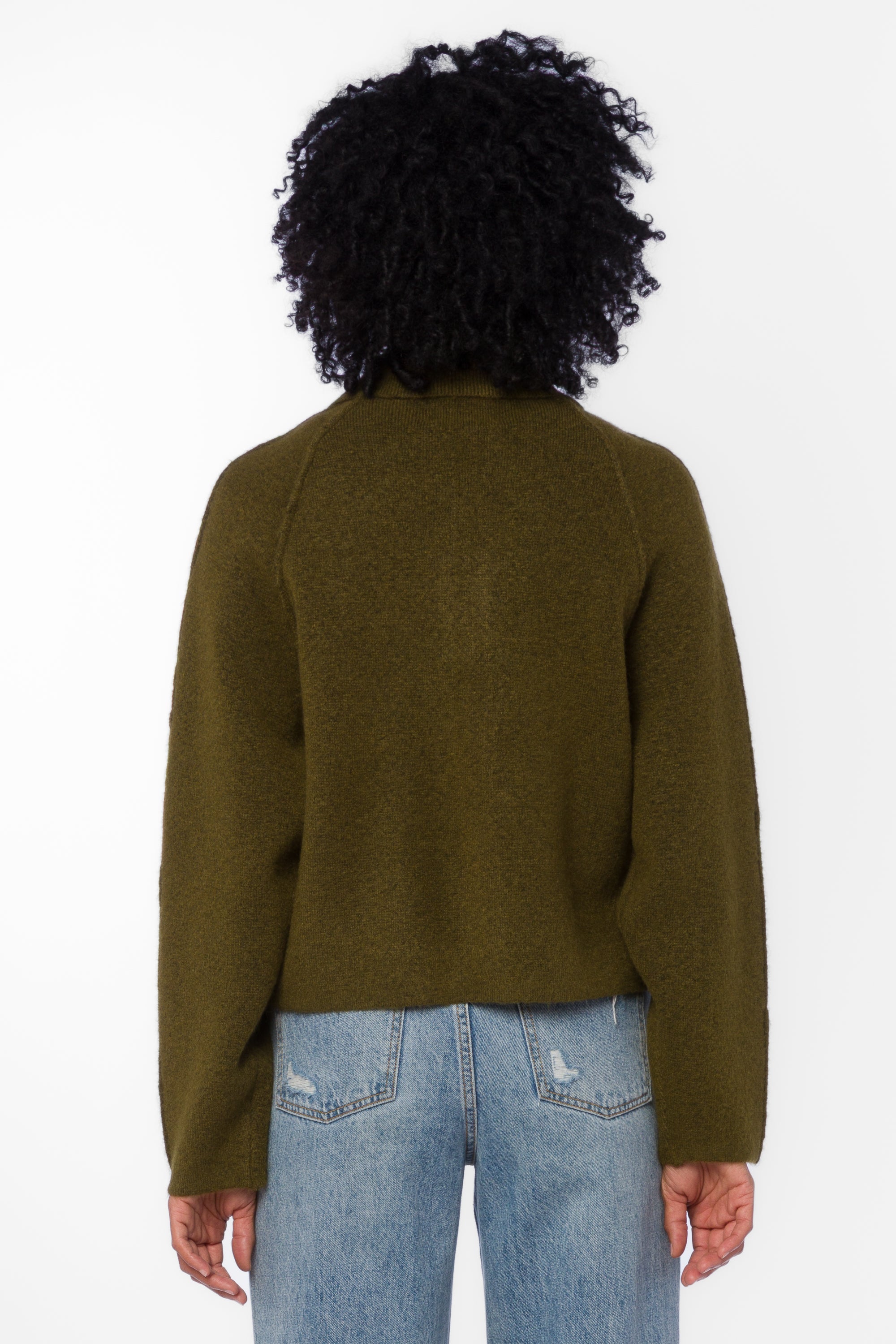 Alexandra Olive Sweater - Sweaters - Velvet Heart Clothing