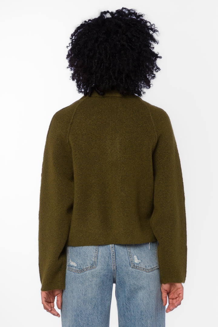 Alexandra Olive Sweater - Sweaters - Velvet Heart Clothing