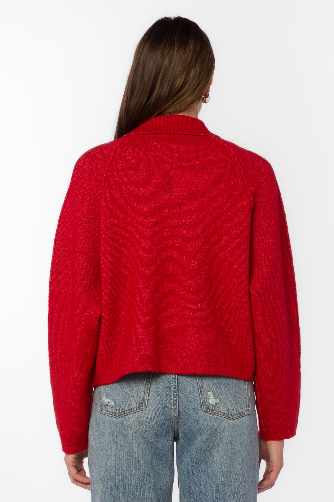 Alexandra Red Sweater - Sweaters - Velvet Heart Clothing