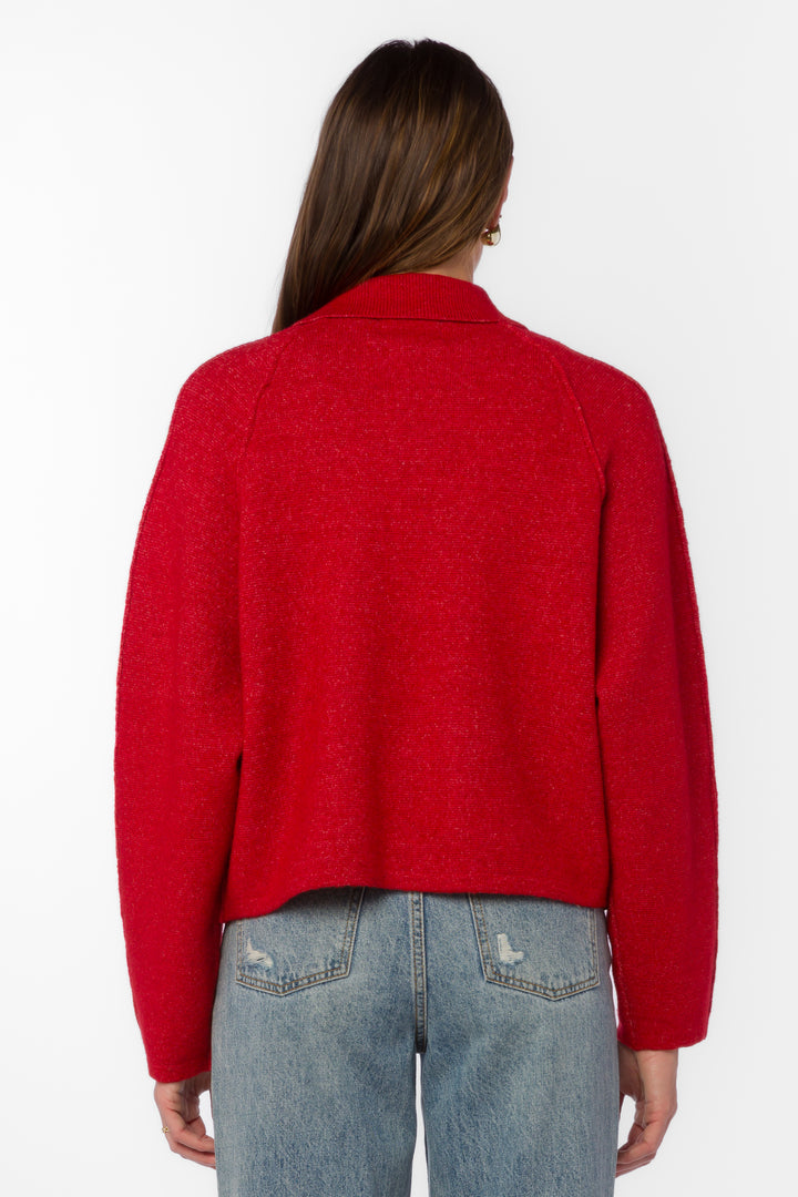 Alexandra Red Sweater - Sweaters - Velvet Heart Clothing