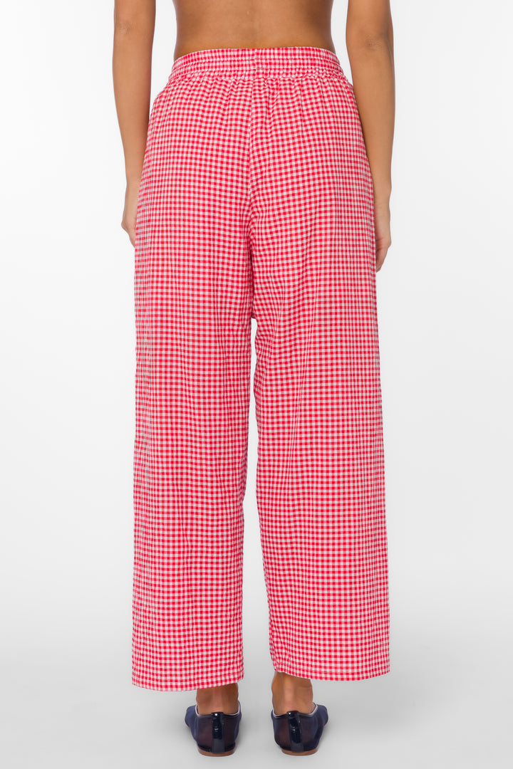 Allie Cherry Gingham Pants - Bottoms - Velvet Heart Clothing