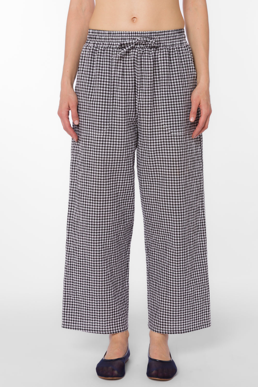Allie Black Gingham Pants - Bottoms - Velvet Heart Clothing