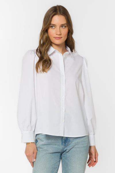 Allora White Shirt - Tops - Velvet Heart Clothing