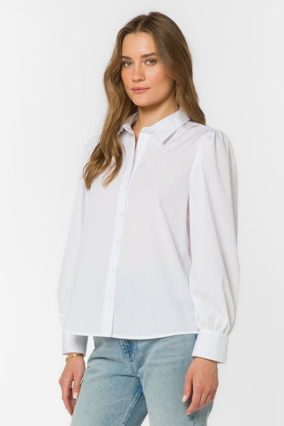Allora White Shirt - Tops - Velvet Heart Clothing