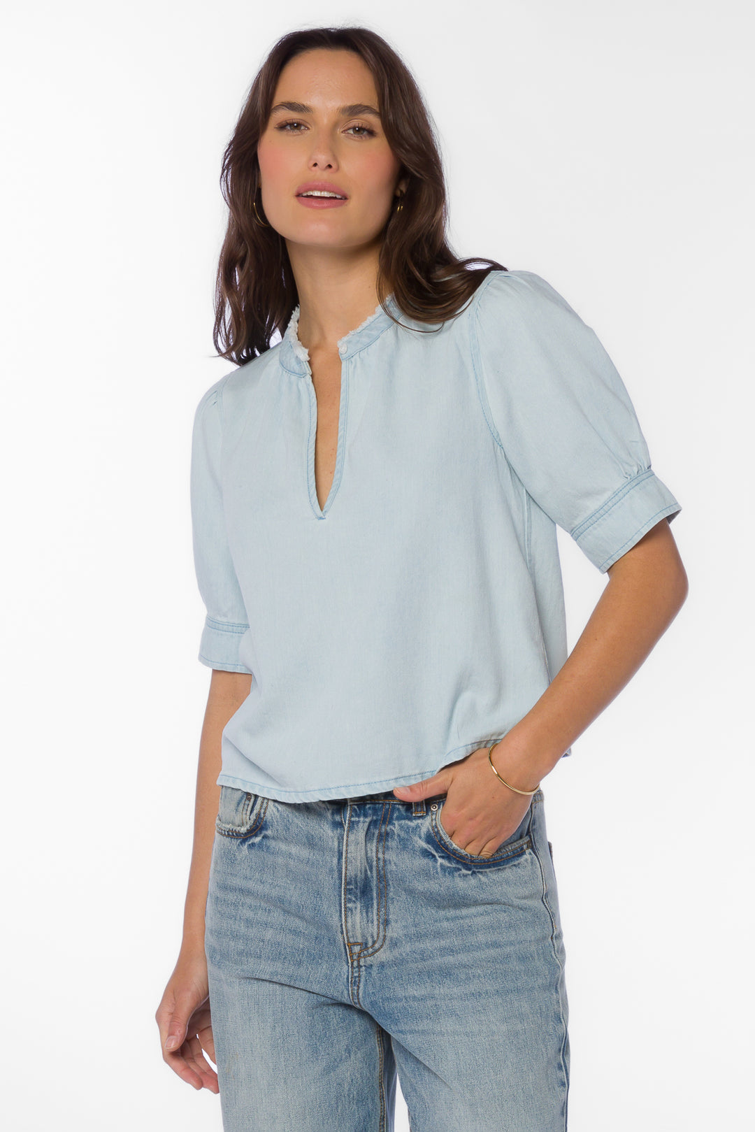 Almafi Azure Top - Tops - Velvet Heart Clothing