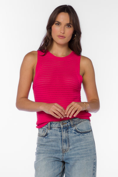 Alora Pink Top - Tops - Velvet Heart Clothing