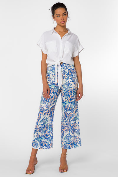 Alyx Blue Tropicana Pants - Pants - Velvet Heart Clothing