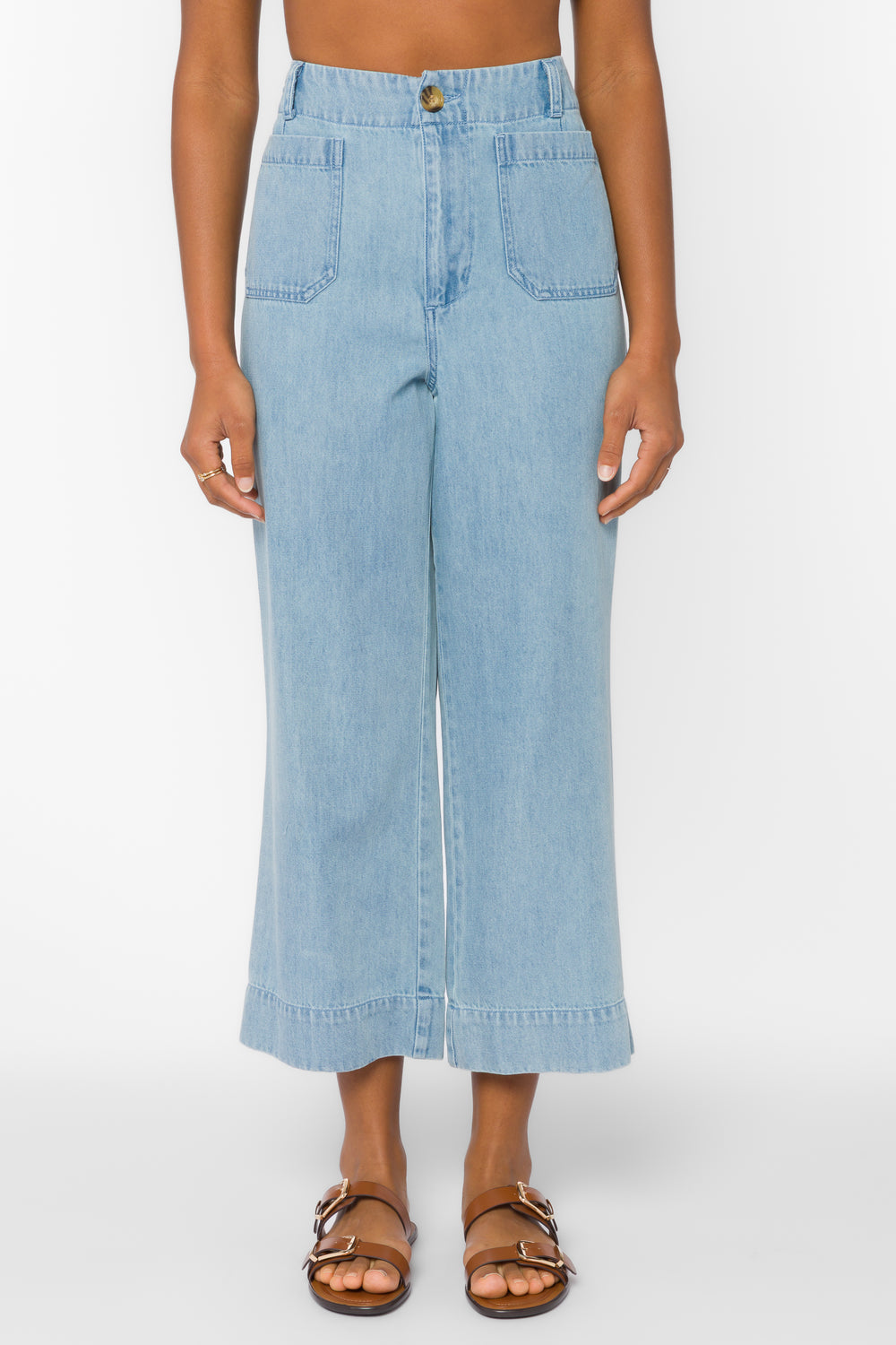 Chic Women's Trousers & Bottoms Tagged "color-blue" Velvet Heart Clothing Chic Women's Trousers & Bottoms Tagged "color-blue" Velvet Heart Clothing
