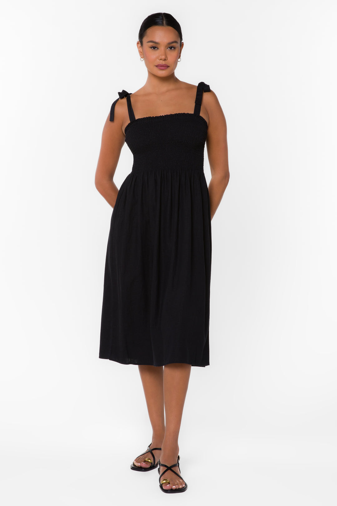 Amia Black Dress