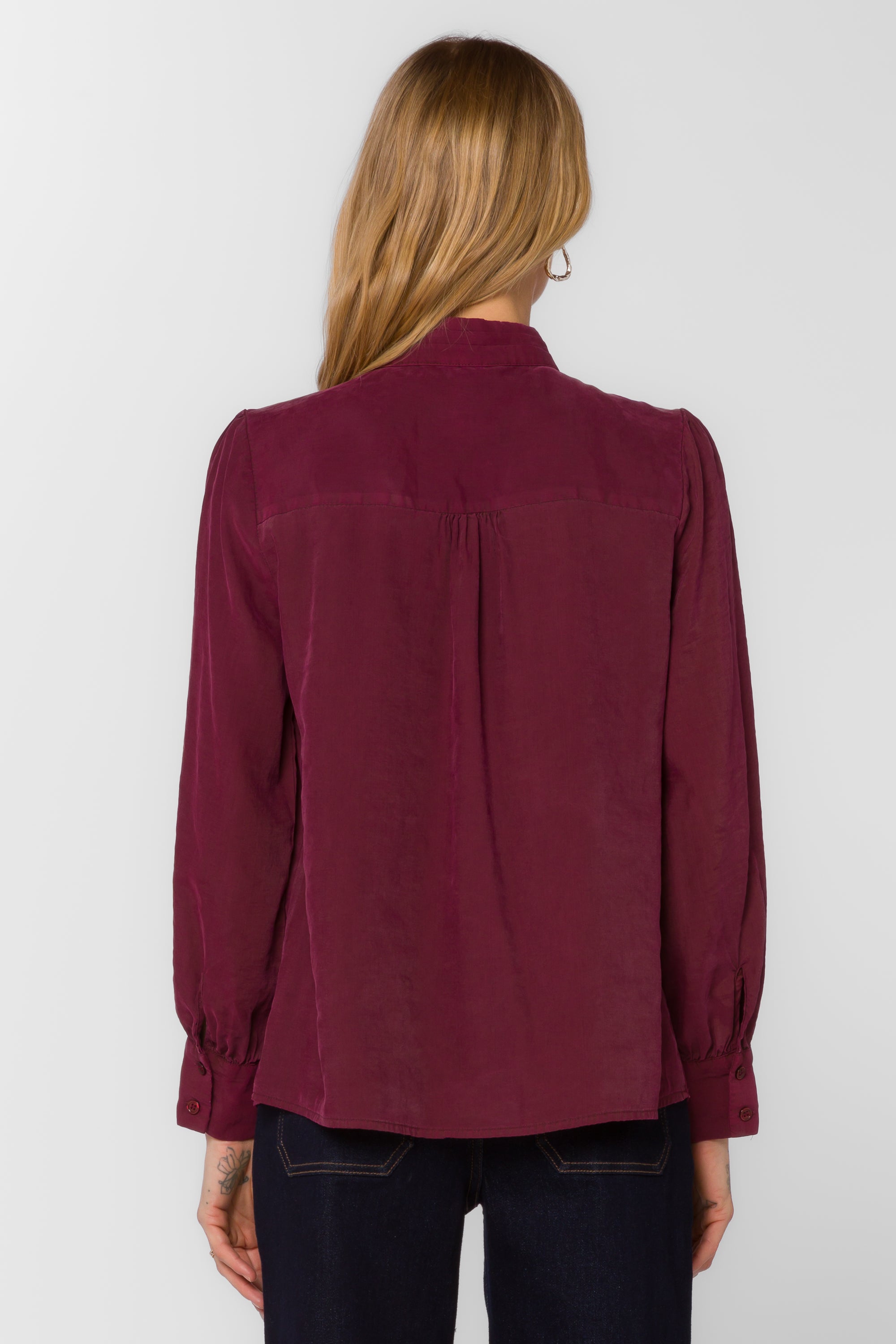 Anastasia Cabernet Blouse - Tops - Velvet Heart Clothing