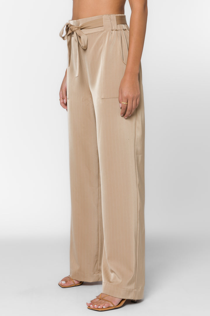 Angeline Taupe Stripe Pant